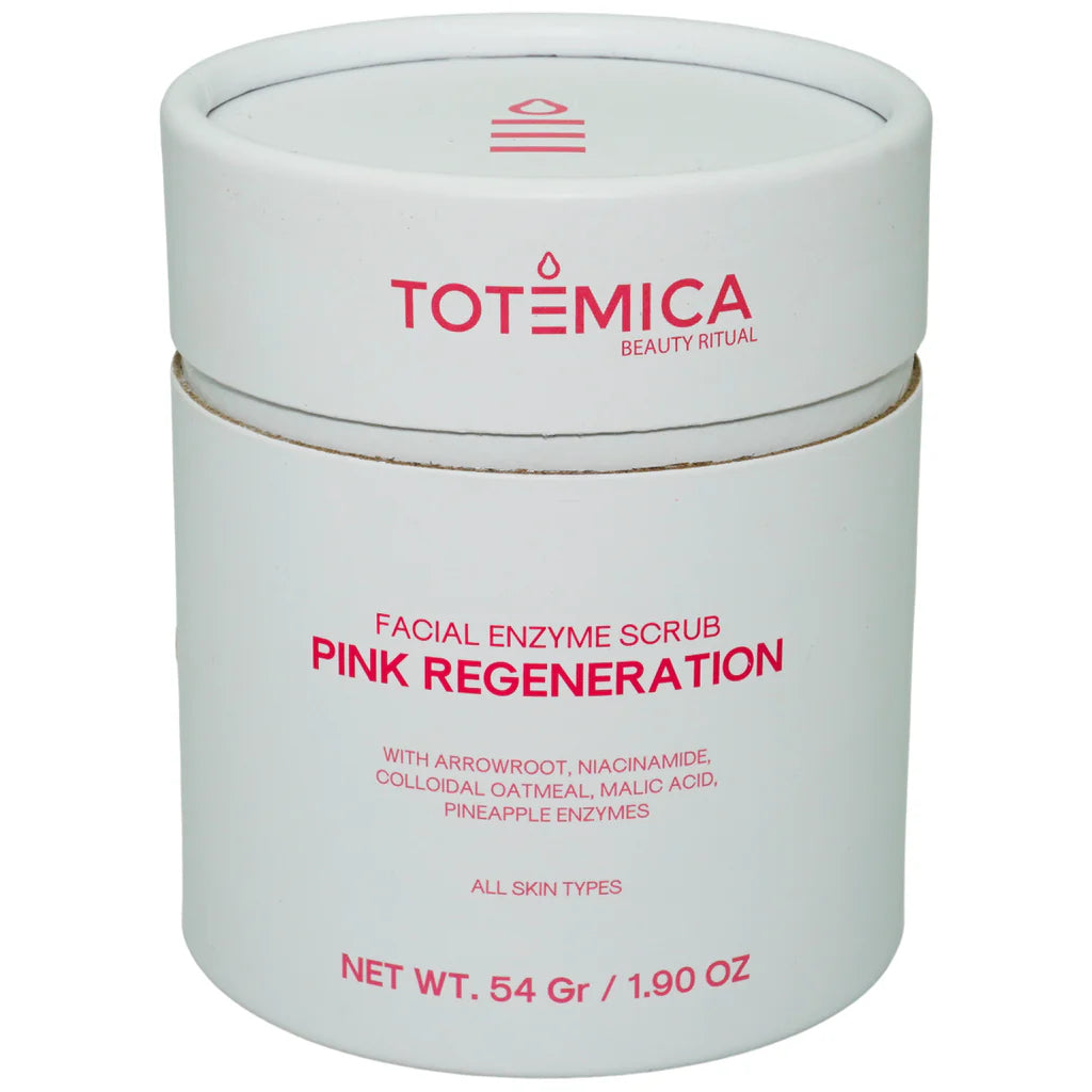 TOTEMICA facial enzyme scrub pink regeneration