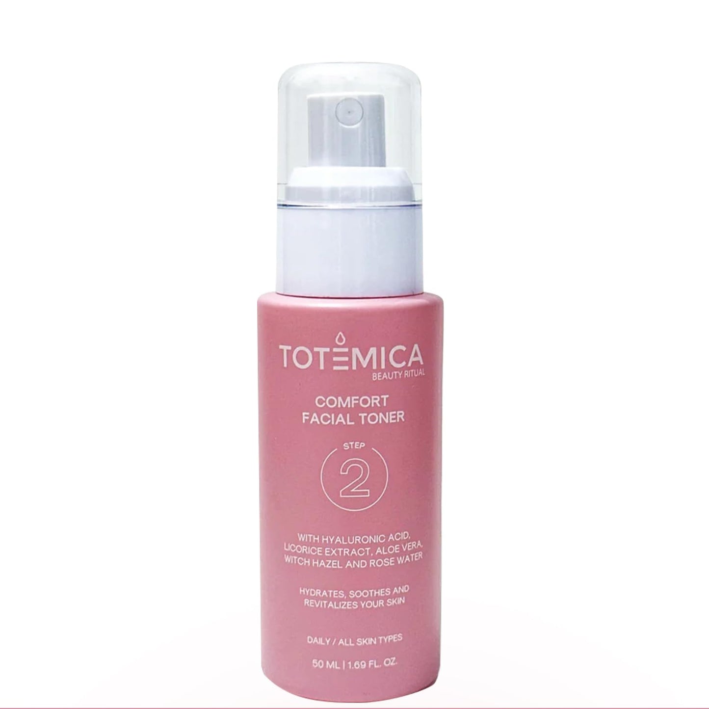 Comfort Facial Toner with Hyaluronic Acid & Rose Water, Alcohol-Free, Hydrating Mist for All Skin Types